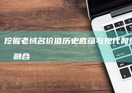 挖掘老域名价值：历史底蕴与现代网络资产的融合